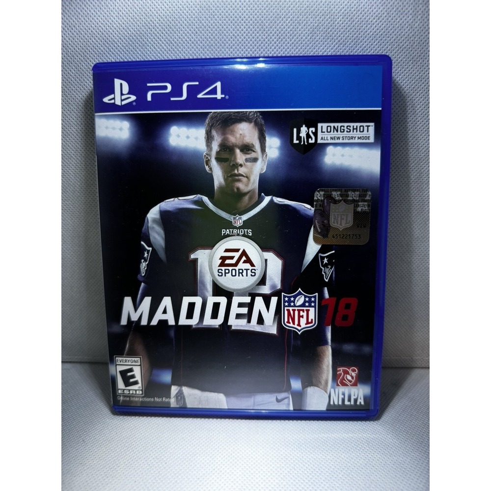 PS4 Game EA Sports Madden NFL 18 Sony PlayStation 4 Tom Brady Patriots Football